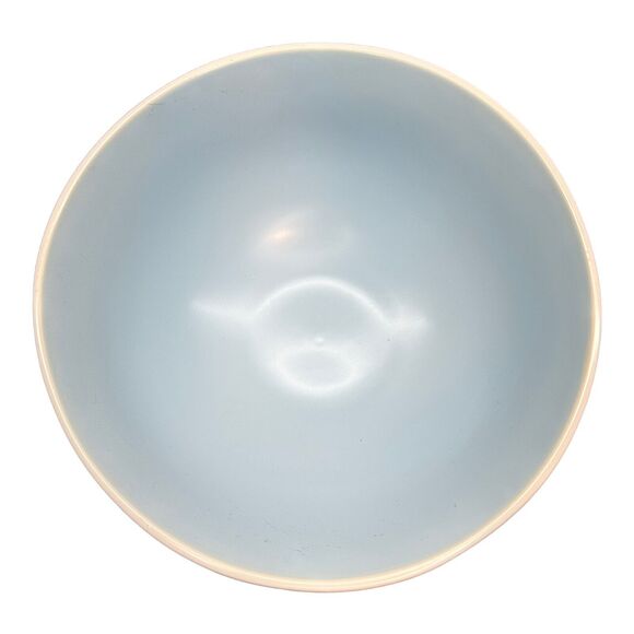 Rae Dunn "Happy Easter" Design Mixing Bowl - Blue Interior with Ivory Ceramic - Picture 3 of 10